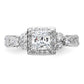 Rhodium-plated Square CZ Ring - WBC