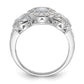 CZ 3-stone Ring - WBC