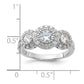 CZ 3-stone Ring - WBC