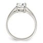 Solitaire Emerald CZ Ring - WBC