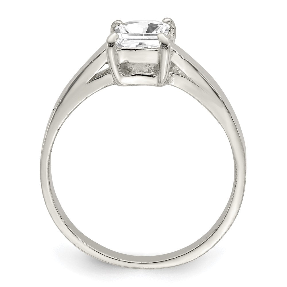 Solitaire Emerald CZ Ring - WBC