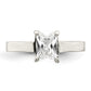 Solitaire Emerald CZ Ring - WBC