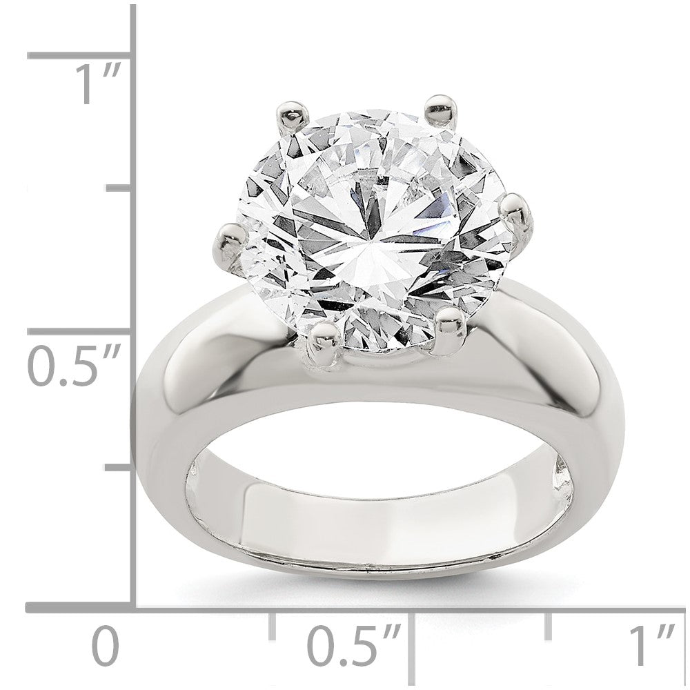 Solitaire Round CZ Ring - WBC