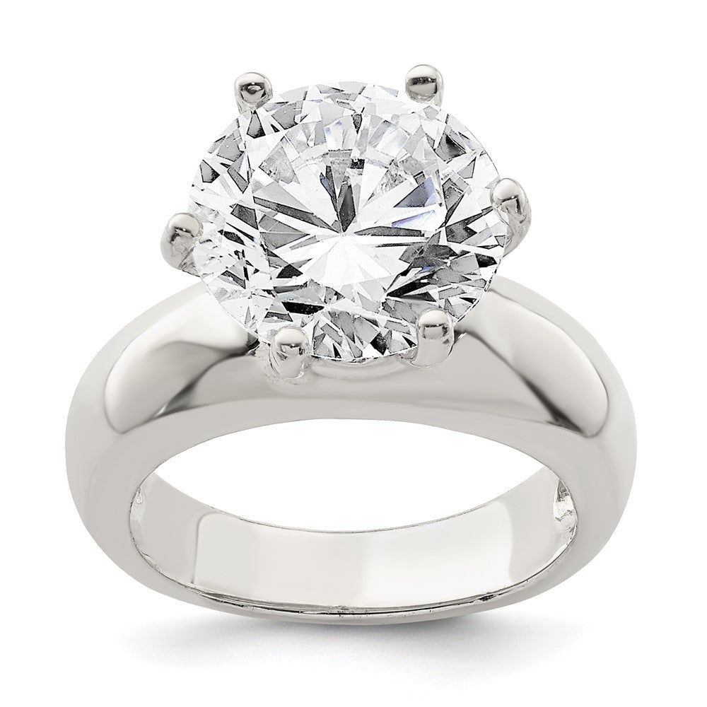Solitaire Round CZ Ring - WBC
