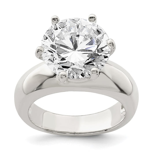 Solitaire Round CZ Ring - WBC