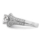Rhodium Plated CZ Ring - WBC