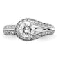 Rhodium Plated CZ Ring - WBC