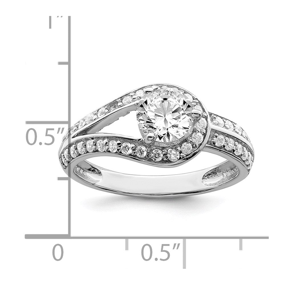 Rhodium Plated CZ Ring - WBC