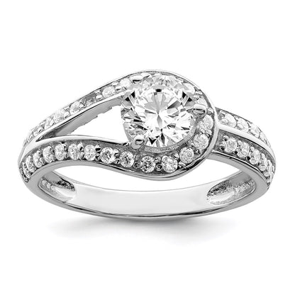 Rhodium Plated CZ Ring - WBC
