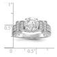 Rhodium-plated CZ Tiered PavÇ Ring - WBC