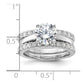 Rhodium-plated CZ Solitaire & 2 CZ Bands Set - WBC