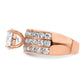 Polished -tone 3 Row CZ Ring - WBC
