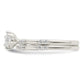 Polished CZ Wedding Ring Set - WBC