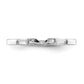 Rhodium-plated CZ Two Piece Wedding Set Rings - WBC