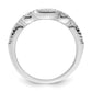 Rhodium plated 2 piece CZ Bridal Ring Set - WBC