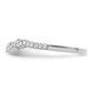 Rhodium plated 2 piece CZ Bridal Ring Set - WBC