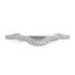 Rhodium plated 2 piece CZ Bridal Ring Set - WBC