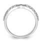 Polished Rhodium-plated CZ Trio 3 Ring Set - WBC