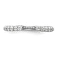 Polished Rhodium-plated CZ Trio 3 Ring Set - WBC