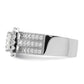 Rhodium plated CZ 3 piece Bridal Ring Set - WBC