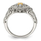Shey Couture Rhodium-plated with Accent Diamond Ring - WBC