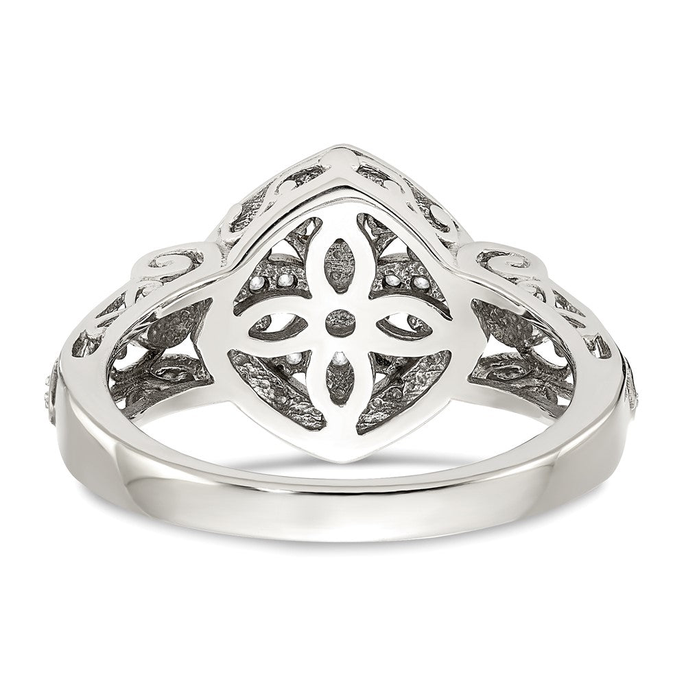 Shey Couture Rhodium-plated with Accent Diamond Ring - WBC
