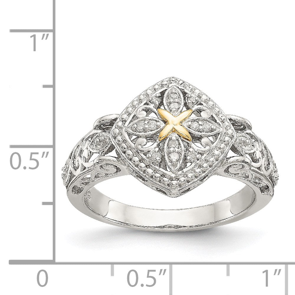 Shey Couture Rhodium-plated with Accent Diamond Ring - WBC