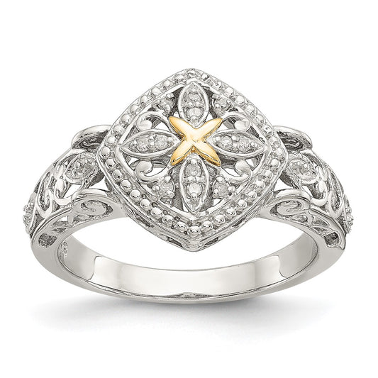 Shey Couture Rhodium-plated with Accent Diamond Ring - WBC