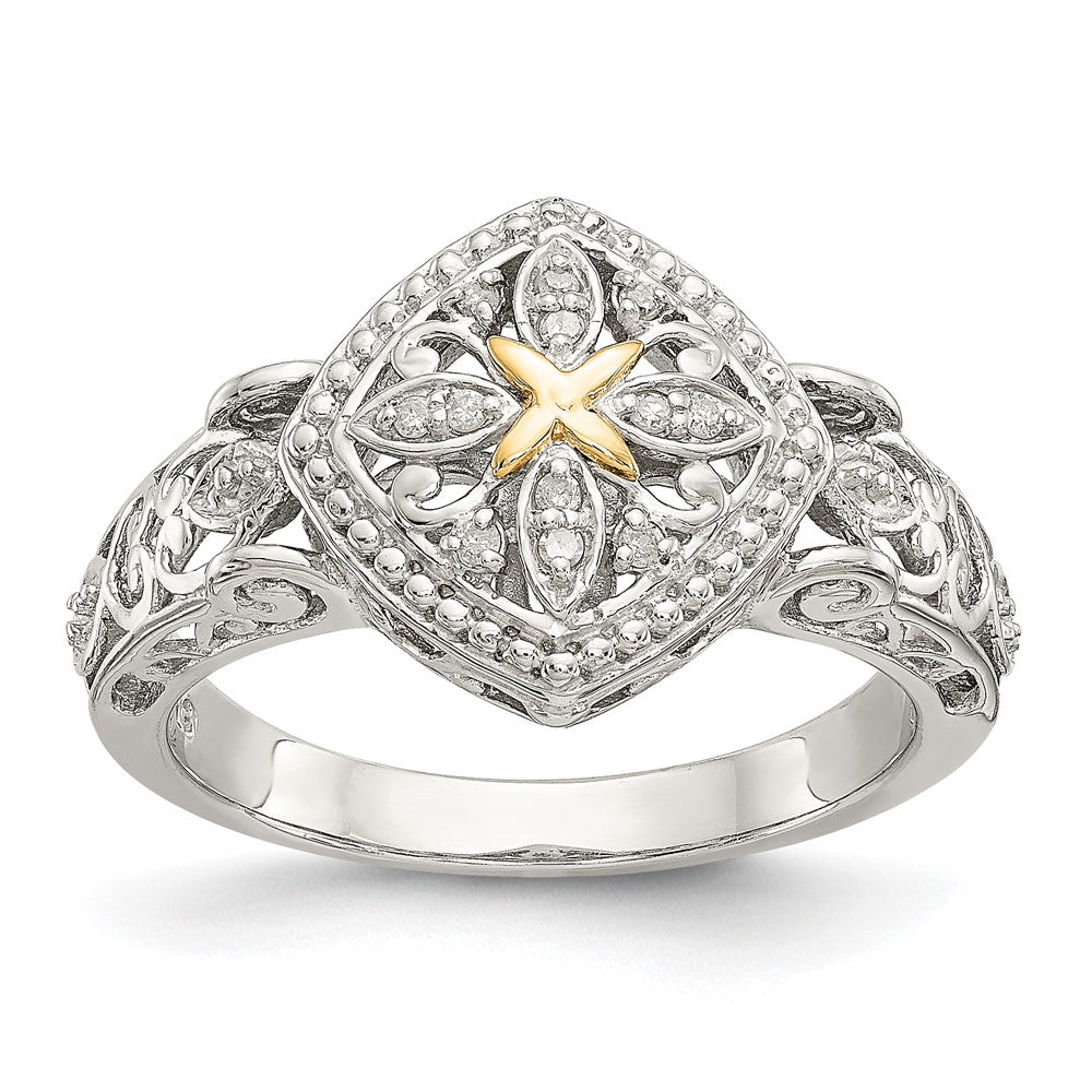Shey Couture Rhodium-plated with Accent Diamond Ring - WBC