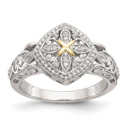 Shey Couture Rhodium-plated with Accent Diamond Ring - WBC