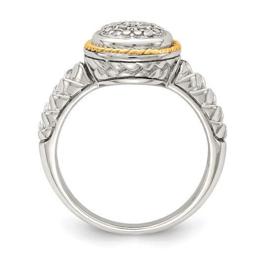 Shey Couture Rhodium-plated with Accent Polished Diamond Ring - WBC