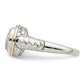 Shey Couture Rhodium-plated with Accent Polished Diamond Ring - WBC