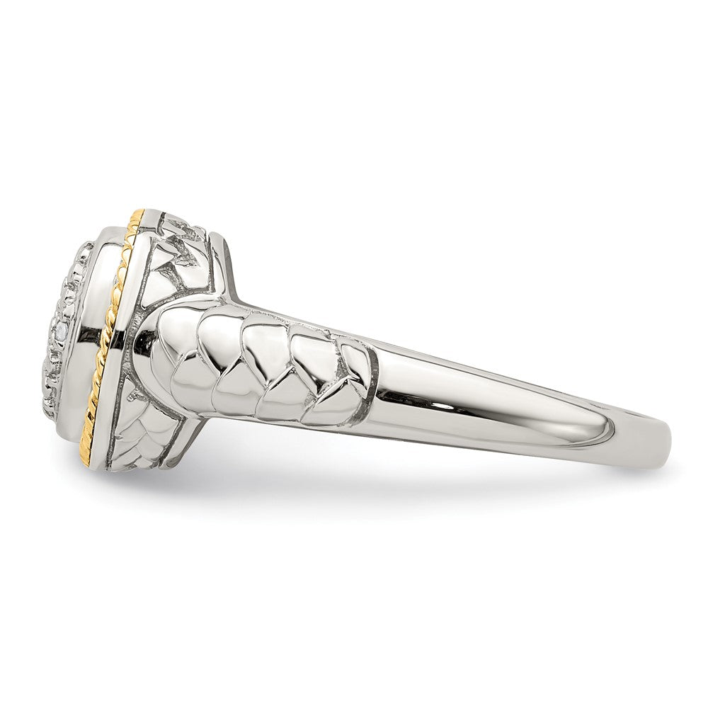 Shey Couture Rhodium-plated with Accent Polished Diamond Ring - WBC