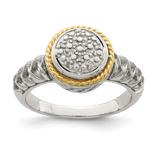 Shey Couture Rhodium-plated with Accent Polished Diamond Ring - WBC