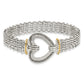 Shey Couture with Accent Antiqued Diamond Heart Bracelet - WBC
