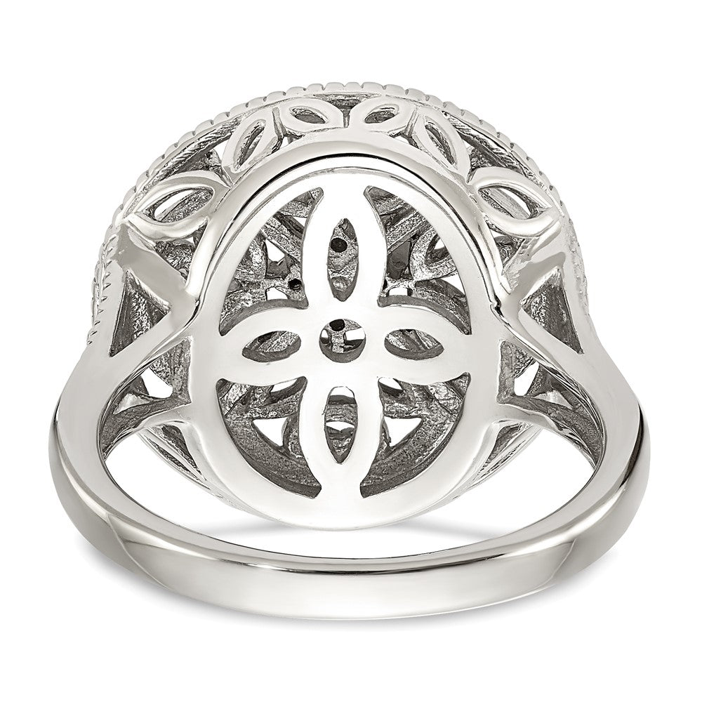 Shey Couture Rhodium-plated with Accent Diamond Vintage Ring - WBC