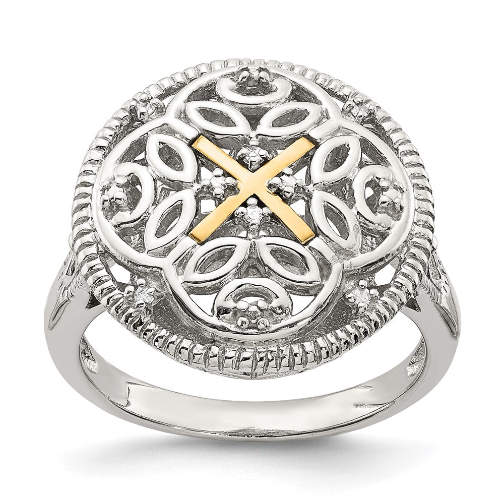 Shey Couture Rhodium-plated with Accent Diamond Vintage Ring - WBC