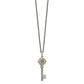 Shey Couture with Accent Antiqued Sapphire and Diamond Key Necklace - WBC