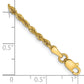 Diamond-cut Quadruple Rope Lobster Clasp Anklet - WBC
