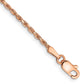 Diamond-cut Man Made Rope with Lobster Clasp Anklet - WBC