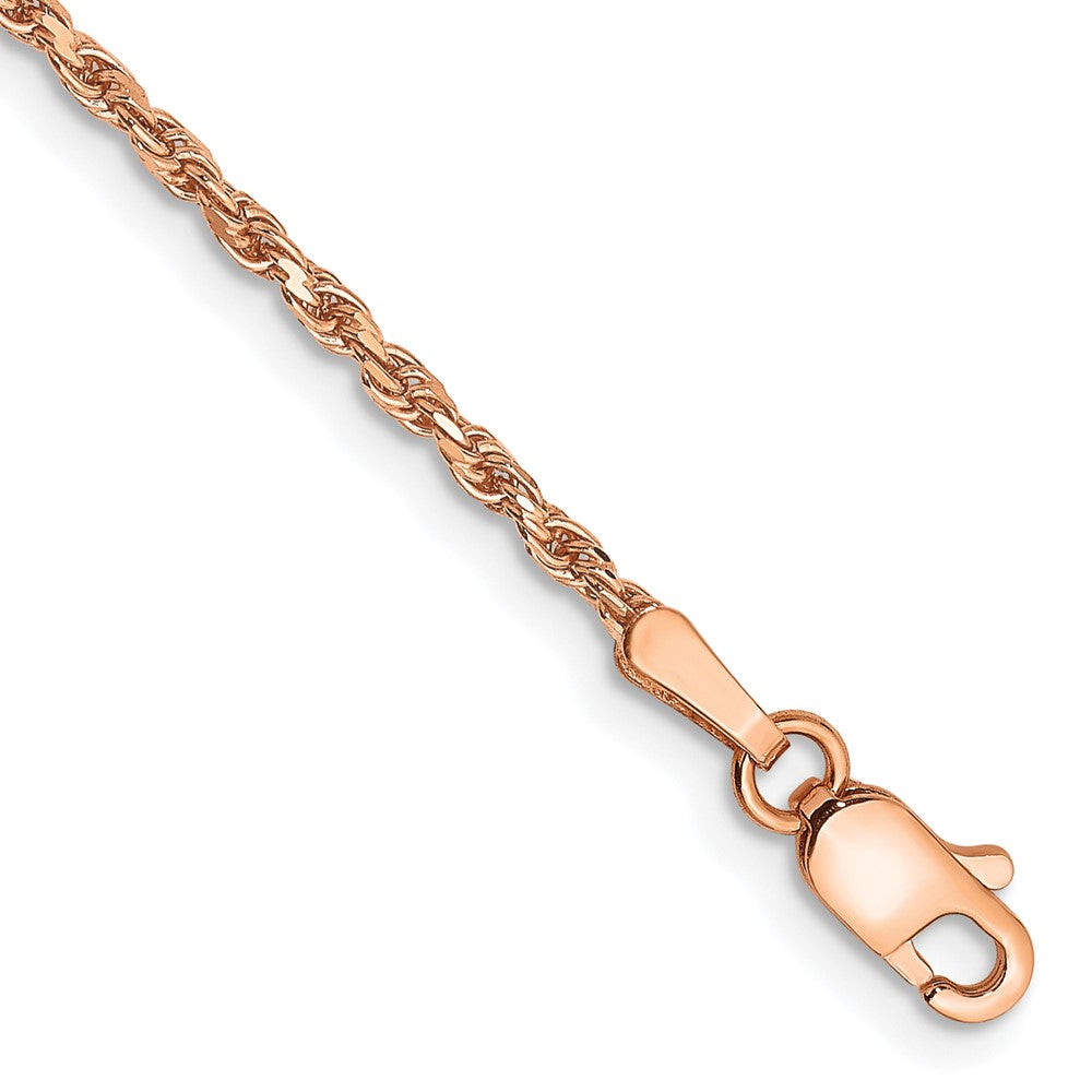 Diamond-cut Man Made Rope with Lobster Clasp Anklet - WBC