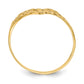 Diamond-Cut Filigree V-Shape Ring - WBC