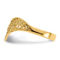 Diamond-Cut Filigree V-Shape Ring - WBC