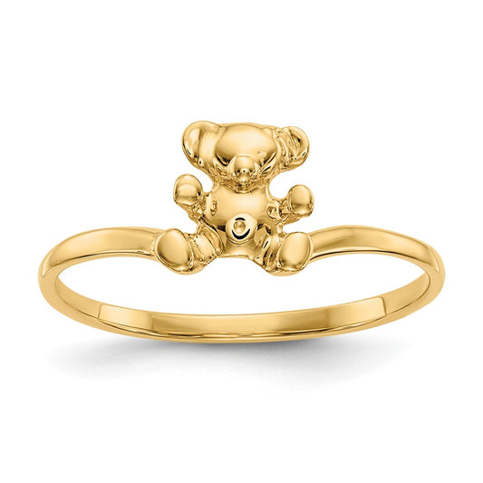 Polished Teddy Bear Baby / Childs Ring - WBC