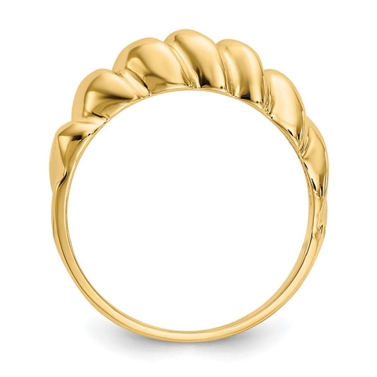 Polished Twisted Dome Ring - WBC