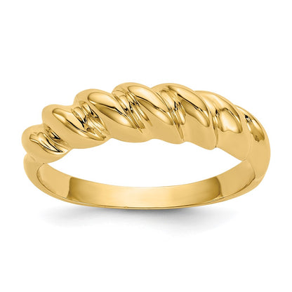 Polished Twisted Dome Ring - WBC