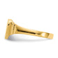 Satin Closed Back Childs Heart Signet Ring - WBC