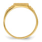 Satin Closed Back Baby Rectangular Signet Ring - WBC