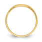 Polished Closed Back Baby Rectangular Signet Ring - WBC