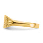 Polished Closed Back Baby Rectangular Signet Ring - WBC